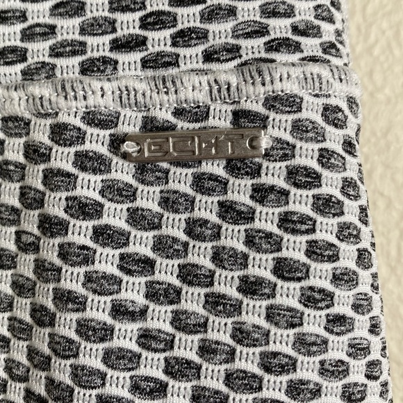 ECHT weave scrunch leggings women’s large grey white ruched - Picture 3 of 7